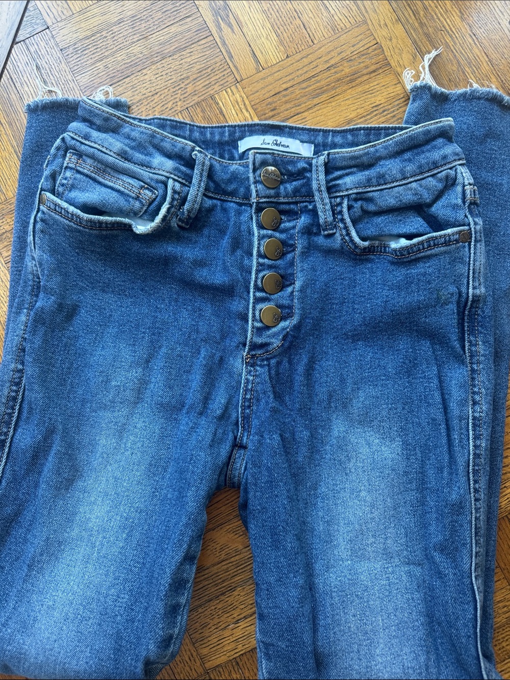 Sam Edelman Women's Skinny Jeans in Mid Blue Wash